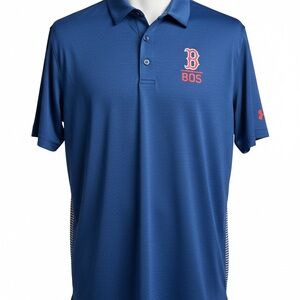Under Armour MLB Boston Red Sox HeatGear Novelty Performance Polo Shirt - Navy